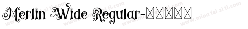 Merlin Wide Regular字体转换